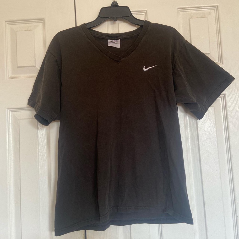 Vintage Black Nike Swoosh T Shirt